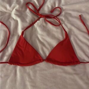 SHEIN Red Bikini Top